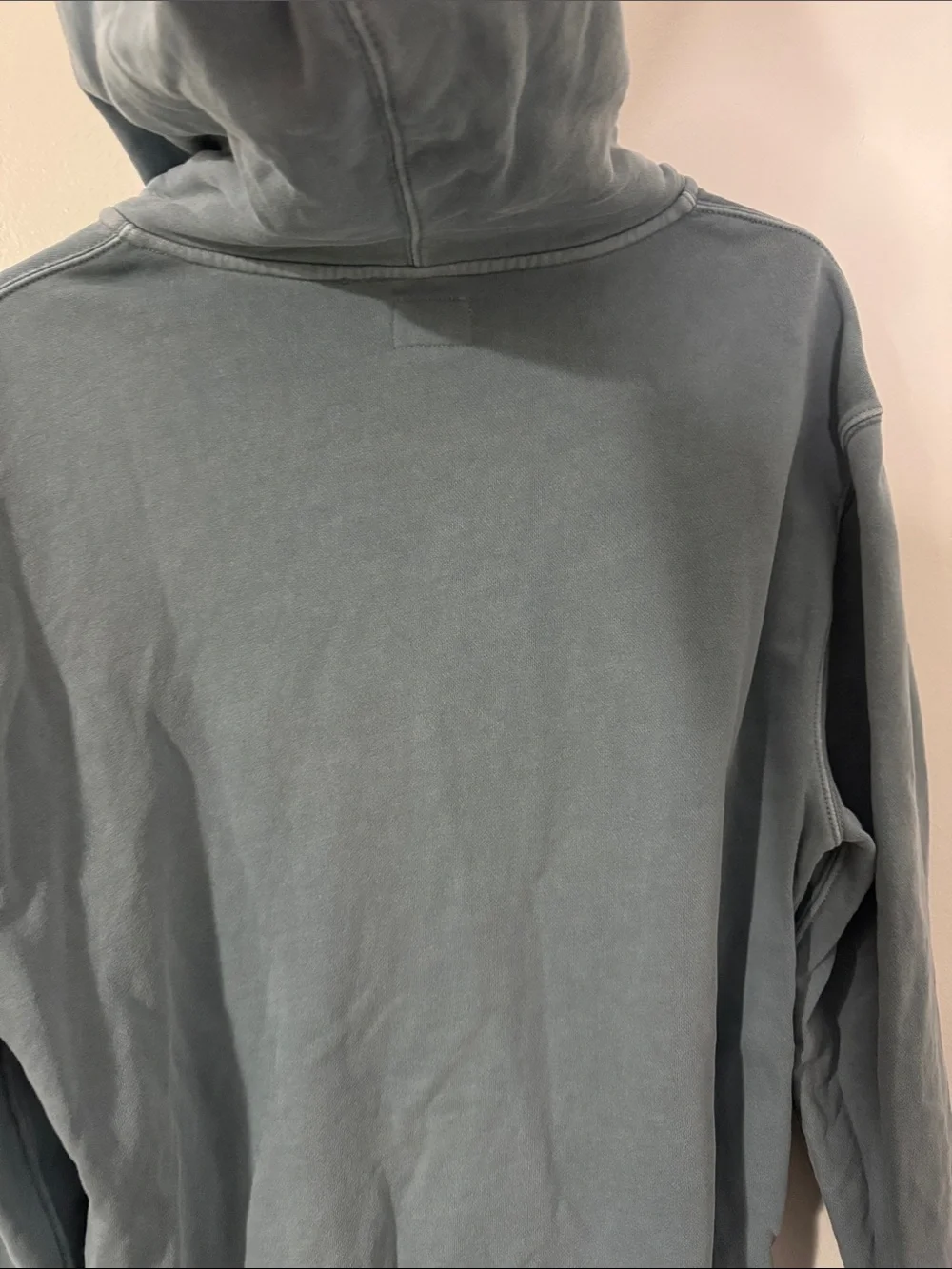 J. Crew Men’s Medium Vintage Fleece Light Blue Full Zip Hoodie